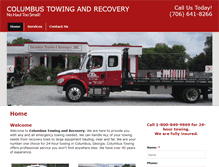 Tablet Screenshot of columbustowingandrecovery.com